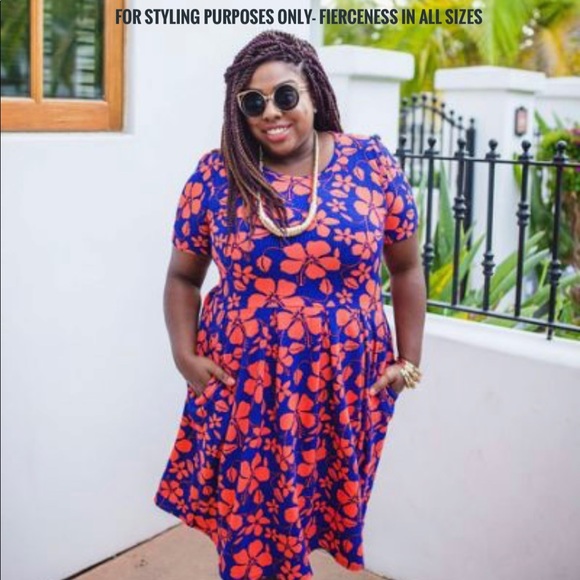 Size L funky boho print Amelia dress w/pockets - Picture 6 of 8